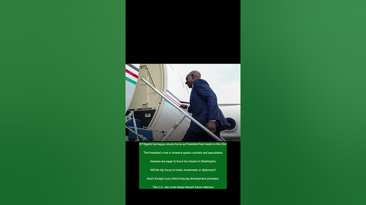 Ruto Heads to USA, Gachagua jets back to Kenya