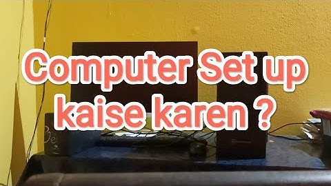 Computer setup kaise karen !How to Connect CPU,Monitor,Keyboard, Mouse and UPS step by step in Hindi