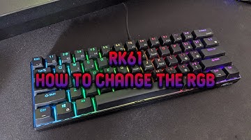 RK61 - How to change the RGB