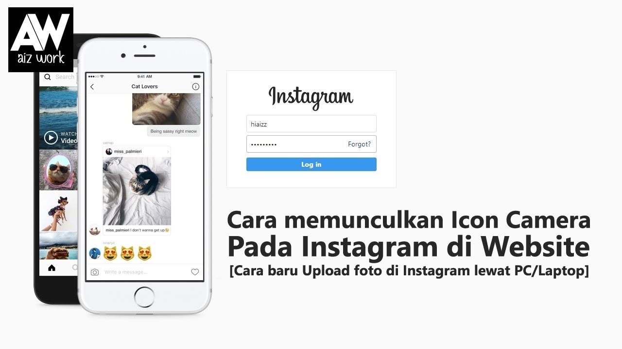 Cara Memunculkan Icon Camera Pada Instagram Di Website YouTube