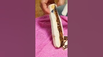 cassava peeling technique using a super sharp tool #shorts