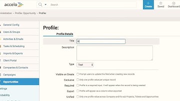 Custom Profile Fields - Accelo