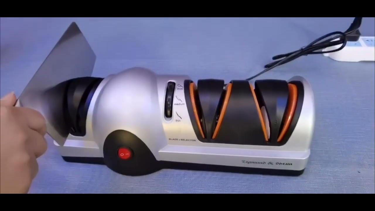 WT28D3 Three stage electric knife sharpener YouTube