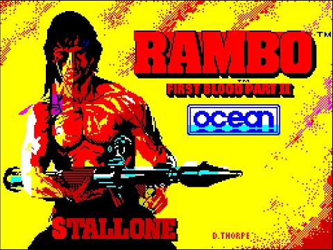 Прохождение игры Rambo II 1988 года ZX Spectrum