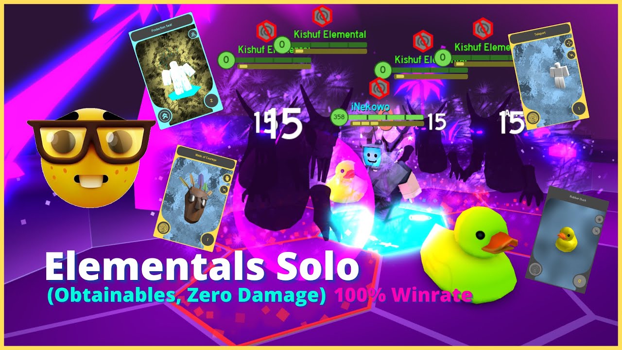 Hexaria Zero Damage Kishuf Elementals Farming Deck (Solo, Obtainables