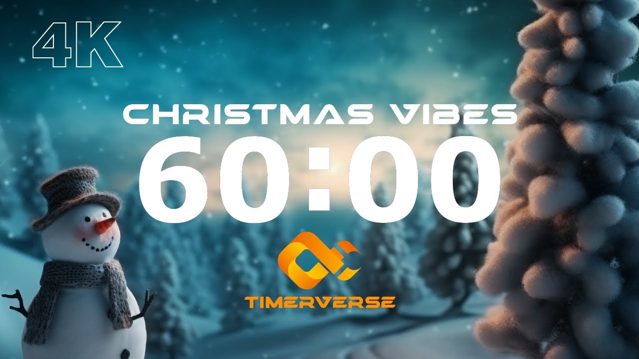 60 Minute Christmas Music Timer with Alarm ⏰| 