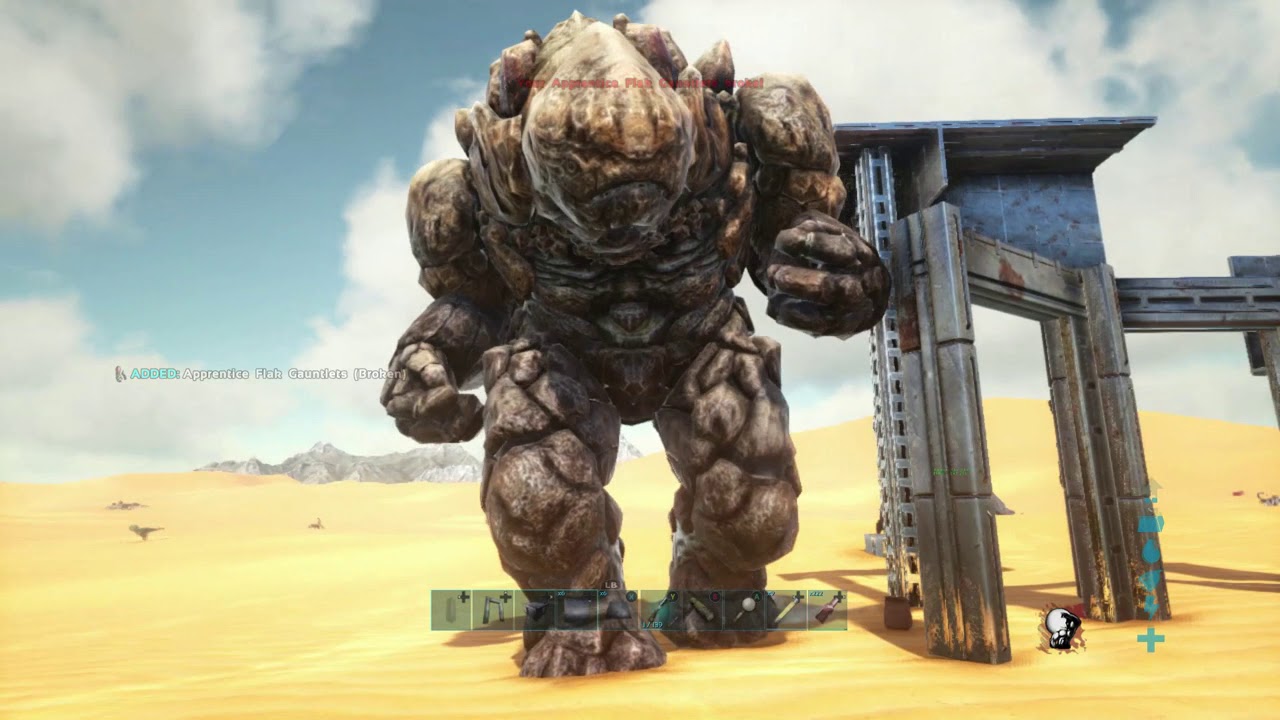 Rock Golem Taming In Ark Survival Evolved YouTube