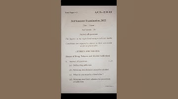 Ethics and value previous year question paper 📜 (2022) Berhampur university #question 3RD SEMESTER