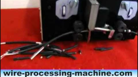 Single Core Hard Wire Stripping Cutting Machine video (WPM-09K) http://www.cablecutting.net