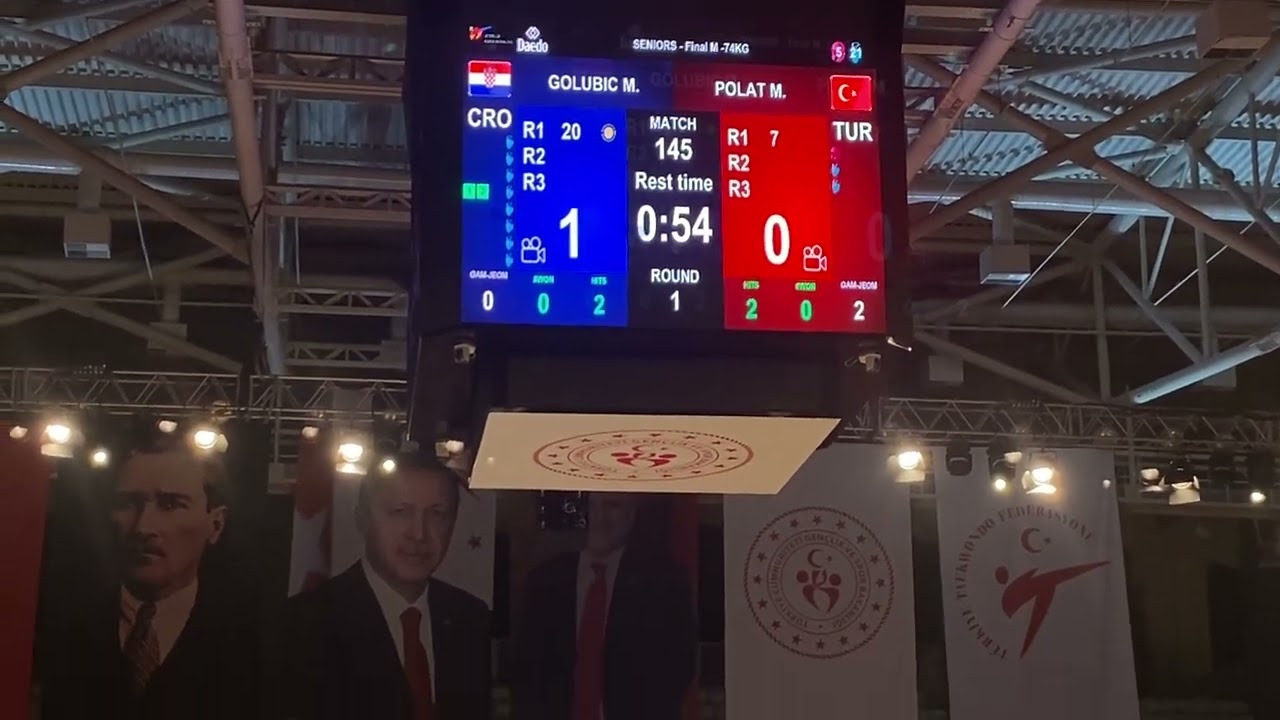 M -74 kg Final Mehmet Kani Polat (TUR) - Marko Golubic (CRO) Türkiye Open 2025