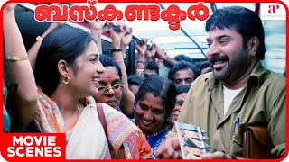 Bus Conductor Movie scenes | Gang suddenly assaults the bus | Mammootty | Jayasurya | Innocent