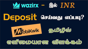 Deposit in Wazirx Tamil | Mobikwik deposit in wazirx |Crypto Market Tamil