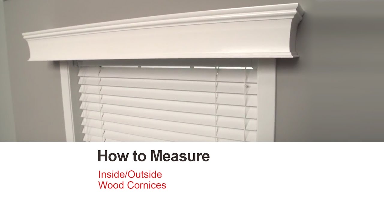 Bali Blinds How To Measure Inside Outside Wood Cornices Youtube
