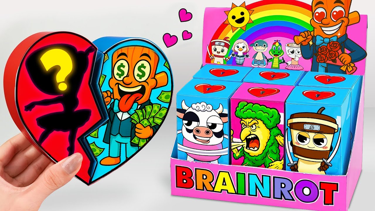 🎀Paper DIY🎀 Open Ballerina Cappuccina Couple Blind Box, Italian BRAINROT ASMR Unboxing | Hana DIY