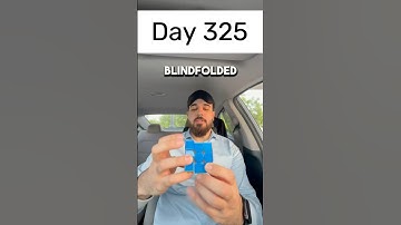 Day 325 of solving the Rubik’s cube blindfolded every single day until I break the National Record.
