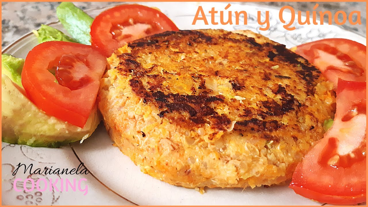 HAMBURGUESAS de QUÍNOA y ATÚN 🍔 - Marianela COOKING