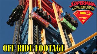 Superman Escape From Krypton at Six Flags Magic Mountain OffRide Footage (No Copyright)