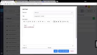 Celebrity FreedCamp Tutorial on Assignment/Task Submission Profile