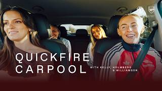 MG x Arsenal Women | Quickfire Carpool Episode 2 with Williamson, Holmberg and Kelly