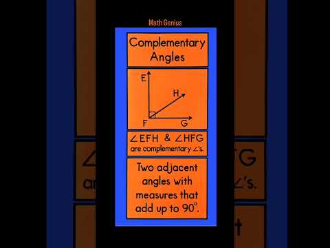 Complementary Angles -