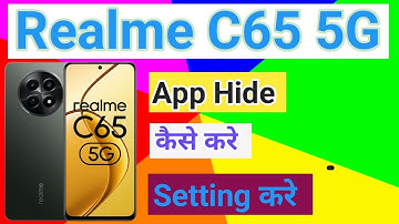Realme C65 5G Me App Hide Setting kaise Kare | How To Apps Hide in Realme C65 5G
