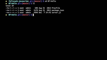 Fullstack JavaScript: NodeJS "Hello World" app (07-hello)