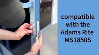 DIY install the Keyless Storefront door lock DRILL FREE by 5 minutes