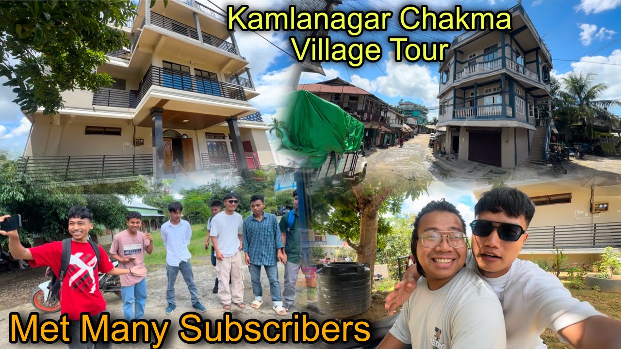 Kamlanagar Chakma Village Tour,Mizoram ❤️ || Met Many Subscribers Today || Eating Traditional Sweets