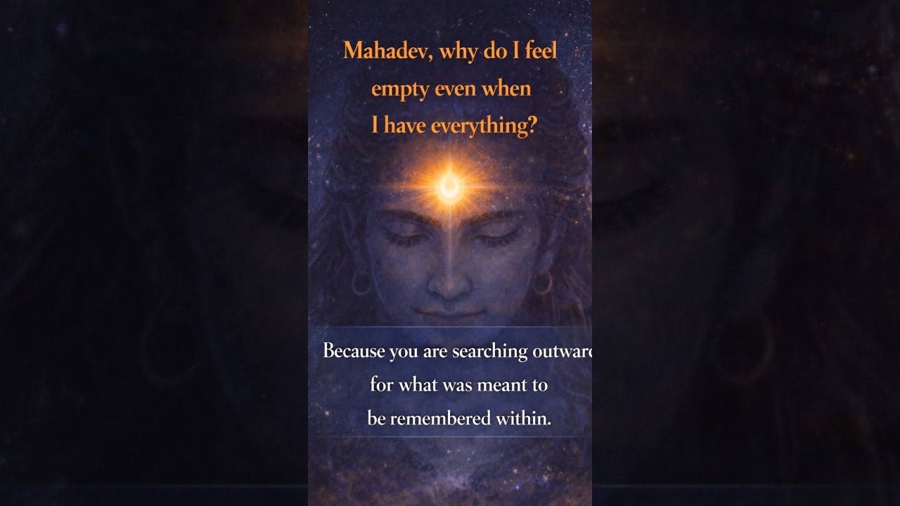 When everything feels full, but the soul still asks&hellip; Shiva answers.