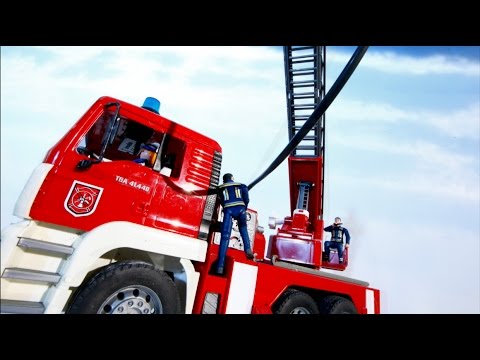 bruder-fire-truck-🚑-tuff-ride-crash-🚑bruder-trucks-for-children!