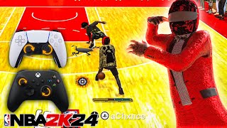 HOW TO DRIBBLE LIKE A COMP GUARD NBA2K24!!!(NEW OP SPAM MOVE)