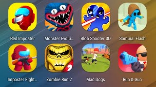 Red Imposter,Monster Evolution,Blob Shooter,Samurai Flash,Impostor Fight,Zombie Run 2,Mad Dogs,Run.. screenshot 5