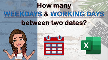 Excel for beginners: How many weekdays or workdays between two dates? Using NETWORKDAYS function