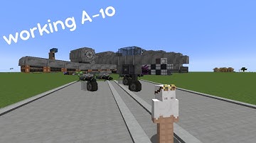 I Built a Working A-10 in Minecraft!