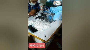 Ear loop machine #unick #mask #3ply #drmask