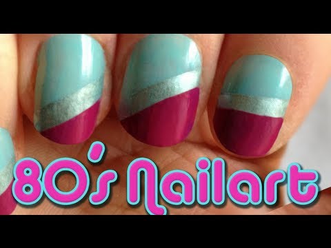 Tutorial: How to do a superfast and easy 80´s nailart design