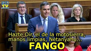 "Hazte Oír, el de la motosierra,manos limpias, Netanyahu... FANGO" Sánchez acusa a Feijóo