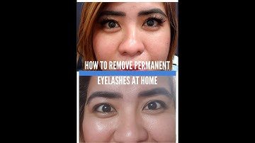 How to remove eyelashes extension at home DIY