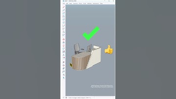 #sketchup How to Use the Copy Along Curve Plugin in SketchUp to Decorative a desk! #desk #nicetower