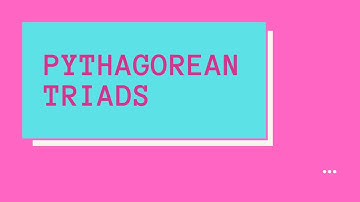 Pythagorean Triads