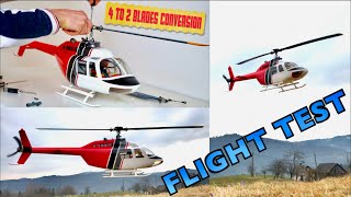 FLYWING Bell 206 Scale Helicopter - Two Bladed - Flight Test