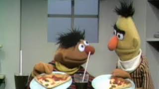 Sesame Street   Ernie And Bert Eats Pizza And Drinks Grape Juice