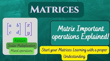 Matrix Operations Made Easy | Add, Subtract & Multiply by Scalars (O Level / High School Math)