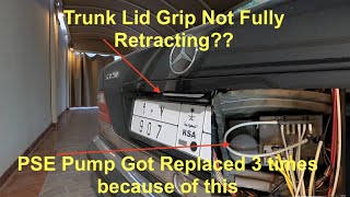 Retractable Trunk Lid Vacuum Element- Issue, Diagnose, Replacement-MercedesBenz W140