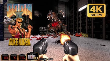 DN3DooM [Duke Nukem3D in Doom II] - Honte Remastered Experimental - Map6: The Crusher (2023) | 4K/60