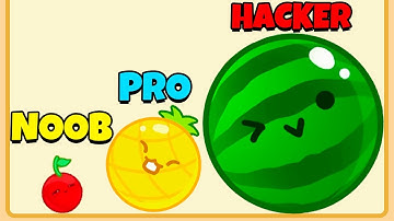 NOOB vs PRO vs HACKER - Watermelon Game [Suika Game]