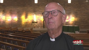Bittersweet goodbye for priest heading to deployment