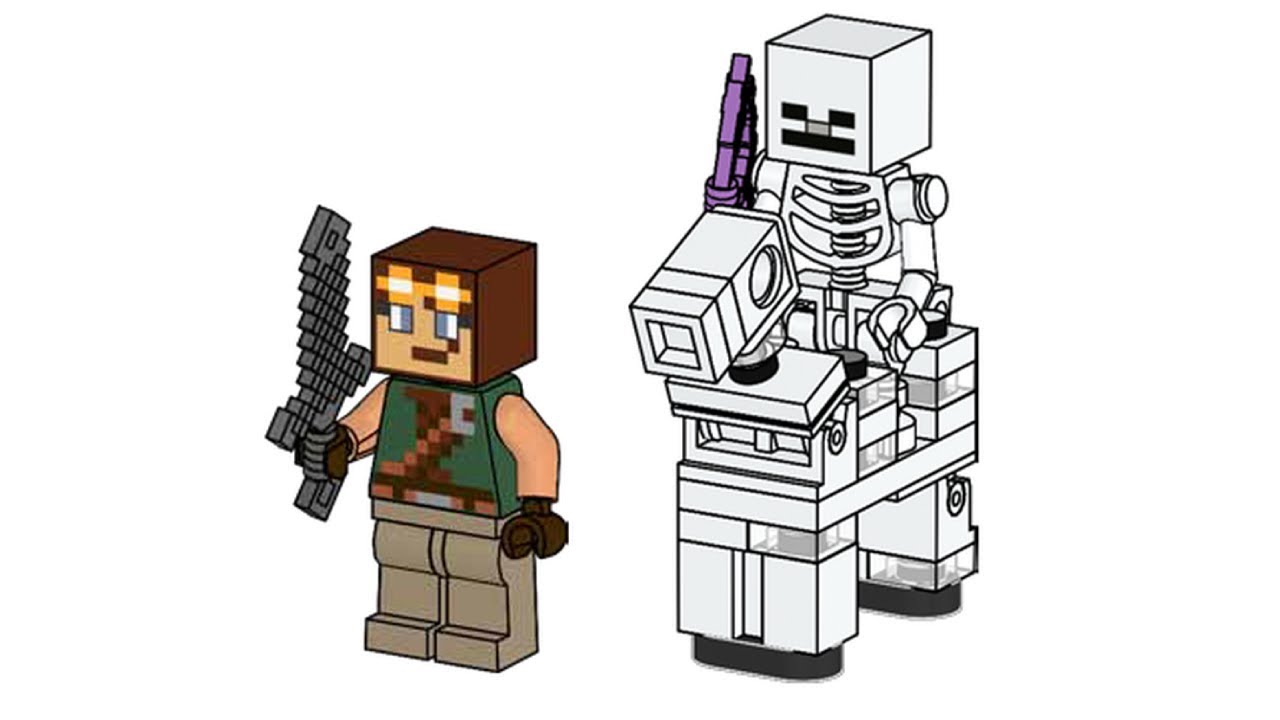 Minecraft - Hero with Skeleton Horseman - Magazine Gift LEGO instructions