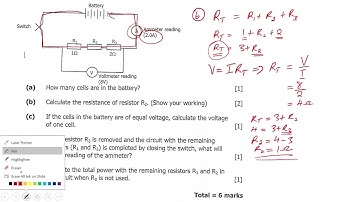 Vraag over elektriciteit voor klas 12, GCE en geïntegreerde wetenschappen, het is interessant.