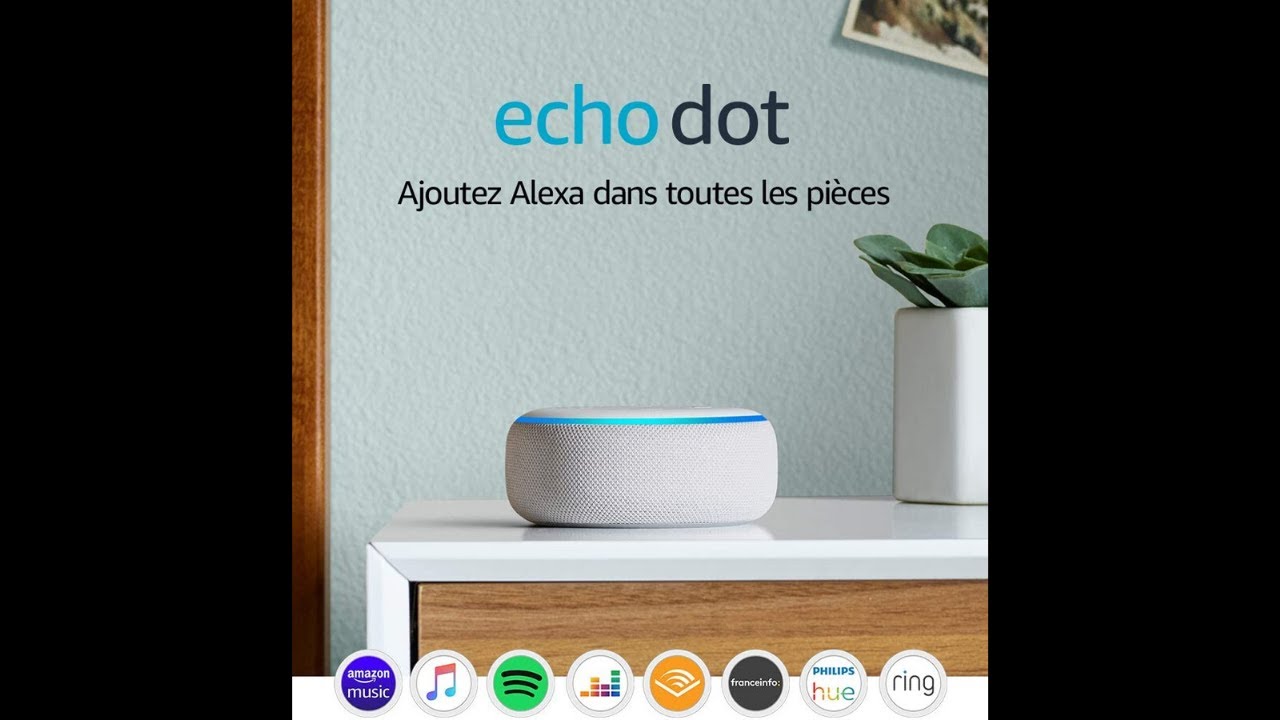 ENCEINTE CONNECTEE (Amazon) - Echo Dot (3ème génération), Enceinte